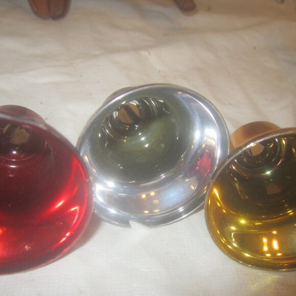 RETRO VTG PLASTIC BELL ORNAMENTS, VARIED COLORS, SET OF 5 - Picture 7 of 7